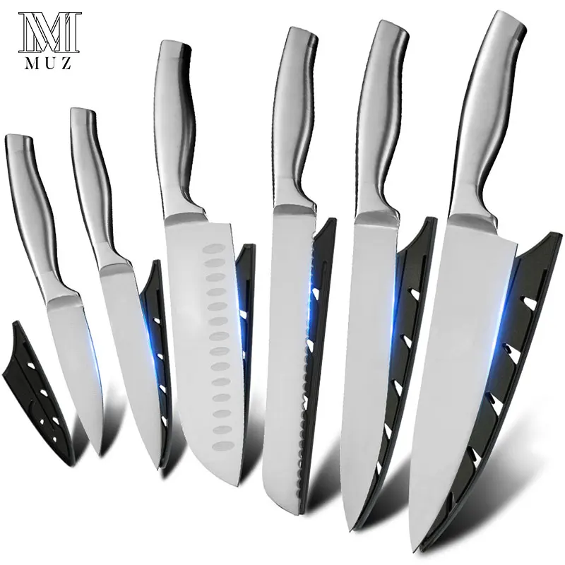 

Master Chef Stainless Steel Kitchen Knife Set Utility Ultra Sharp Blade Cooking Knives Top Quality Kitchenwares Cooking Tools