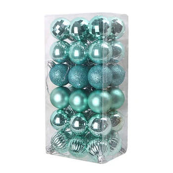 

1 Set Plastic Christmas Balls Decoration 4cm Ornaments Christmas Tree Ball Decor for Home New Year Gifts 12 Colors Juleboller