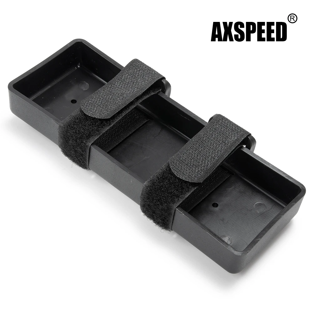 AXSPEED Plastic Battery Box Tray Holder Case Storage Box for Axial SCX10 1/10 RC Crawler Car Model Upgrade Parts