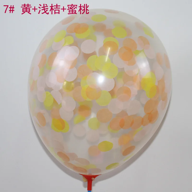 Amazon sells 12 inch round transparent emulsion wedding arrangement rose gold heart-shaped star confetti balloons 1bag