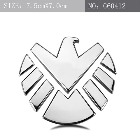 of SHIELD Symbol Badge Logo Car Sticker Emblem Car Decal Auto Motorcycle Sticker 100% 3D Metal Exterior Accessories