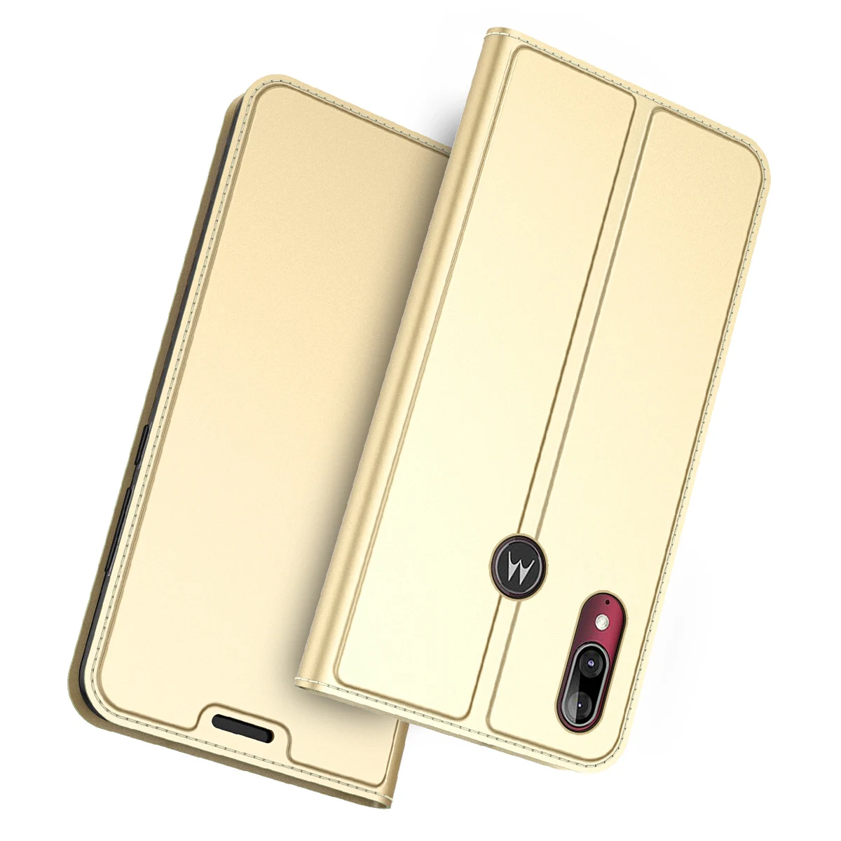 Для Motorola Moto E6 Moto E6 Plus, кожаный защитный чехол, откидная подставка, противоударный чехол для Moto E6 Plus, роскошный чехол со слотом для карт