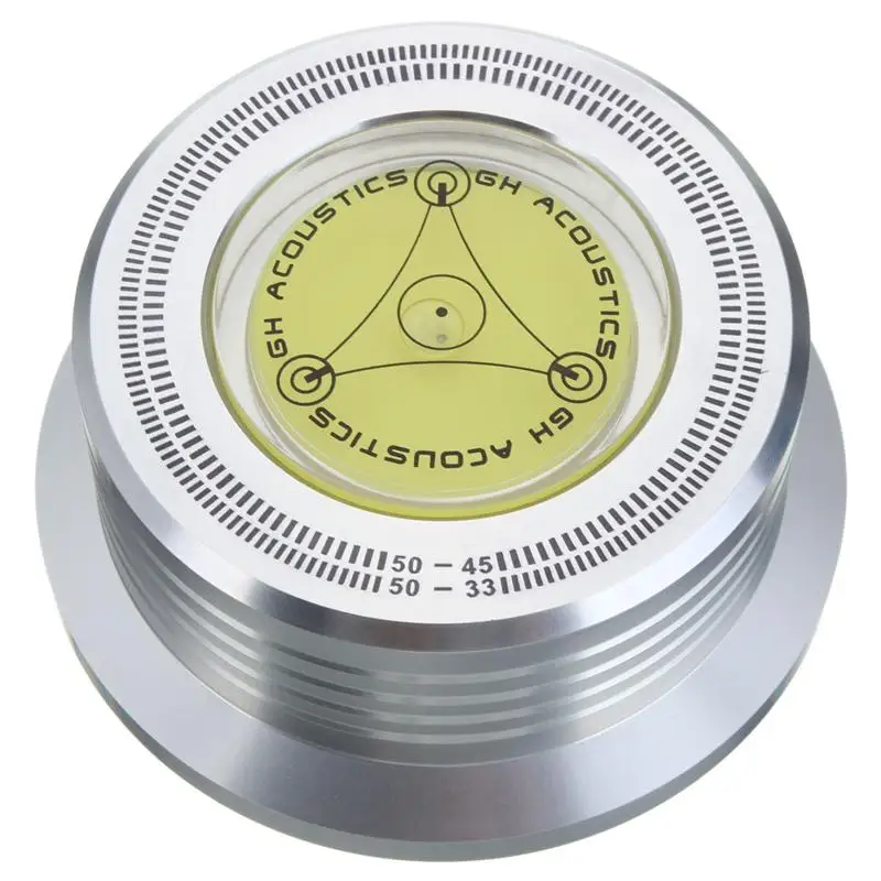 

3In1 Metal Record Clamp Lp Disc Stabilizer Turntable For Vinyl Record Turntable Vibration Balanced(Silver)