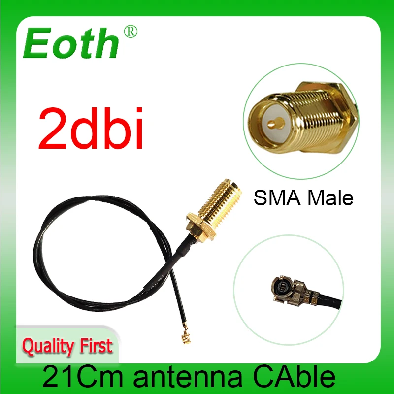 EOTH 2.4g antenna 2~3dbi sma male wlan wifi 2.4ghz antene pbx iot module router tp link signal receiver antena high gain