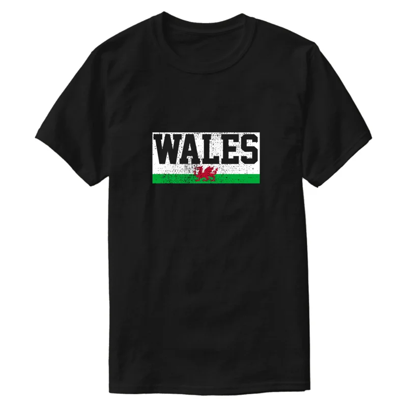 

Clothing Comfortable Wales Flag T Shirt Printed Plus Size 3xl 4xl 5xl Normal Mens T Shirt O Neck Cotton