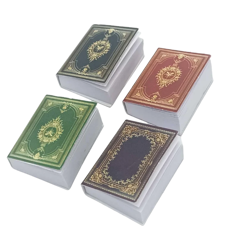 Casa Delle Bambole Accessori Per La Decorazione Fai-Da-Te Mini Notebook Di Cancelleria Libri Vintage Per 1/6 Bjd Ob11 Blythe Barbie Doll Furniture