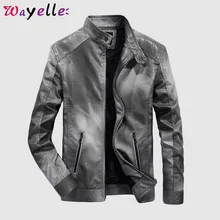 Для мужчин мотоциклетные байкерские куртки Искусственная кожа куртка Для мужчин зима-осень моющийся набор, толстый, теплый, на флисе, кожаная куртка, пальто Для мужчин 3XL