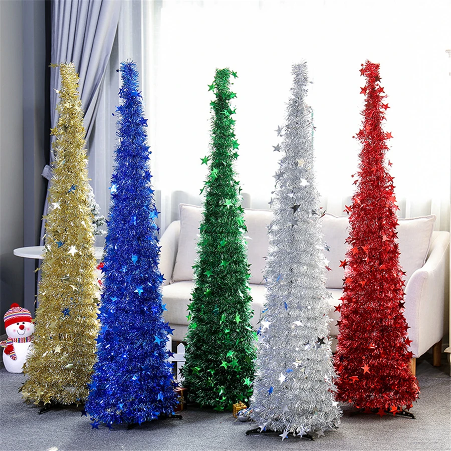 overdrijven Ongemak sociaal 10 stuks Inklapbare Kerstboom Kunstmatige Klatergoud Pop Up Xmas Boom voor  Kleine Ruimtes Thuis Party Holiday Kerstversiering|Trees| - AliExpress