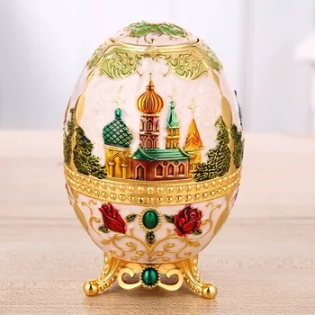 

European Toothpick Box Creative Russia Style Automatic Pop-up Toothpick Holder Metal Toothpick Container Home Table Decoration