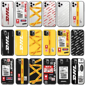 

DHL Hot Express 50th Anniversary Edition Label Case For iPhone 11 Pro X XS Max XR 5 5S SE 2020 6 6S 7 8 Plus TPU Back Cover Capa