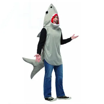 

Halloween Cosplay Shark Costumes For Adult Women Man Christmas Party Funny Shark Clothes Man Cosplay Costumes