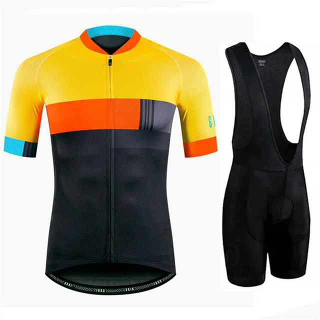 cycling jersey set 5 Мужская велосипедная одежда Gobike, защита от ультрафиолета, дышащая велосипедная одежда с коротким рукавом, велосипедная одежда, толстовка, одежда для велоспорта, Триатлон, Skinsui - Цвет: cycling jersey set 5