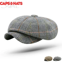 Новое поступление, береты, цветная вышивка, boina artist hat, британская мужская шапка, простой ретро берет, папа, Шапки, береты, плоская кепка