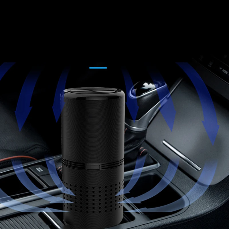 Воздухоочистители с фильтром HEPA 4-Слои очистки воздуха в машину с USB, туманный распылитель, Озон Генератор свежего для автомобиля дома Ванная комната