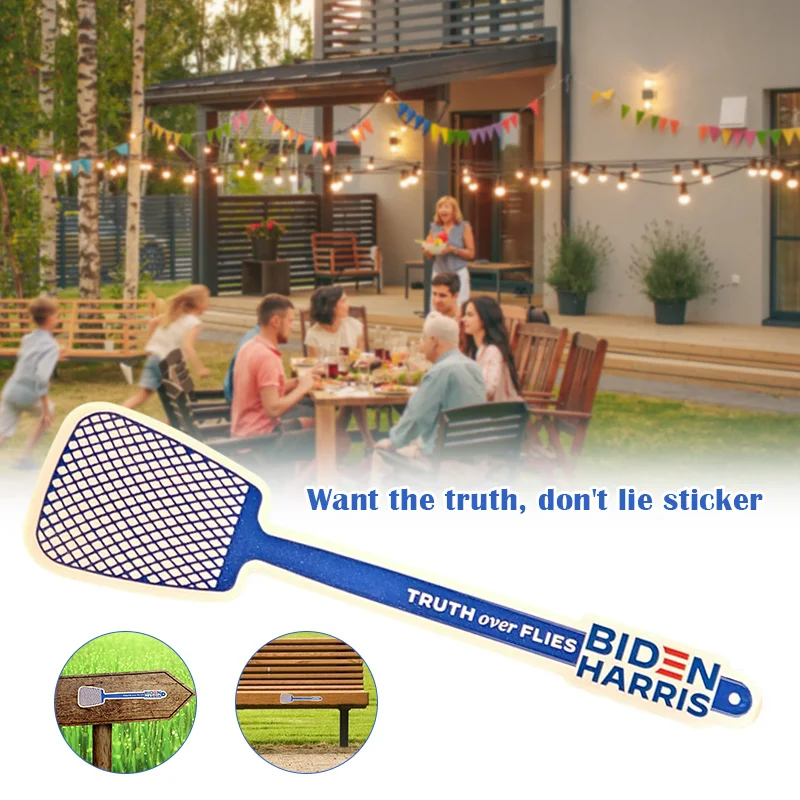 Truth Over Flies Fly Swatter Vinyl Sticker Kamala Harris Pence Debate 2020 Biden Waterproof DFDS889 | Дом и сад