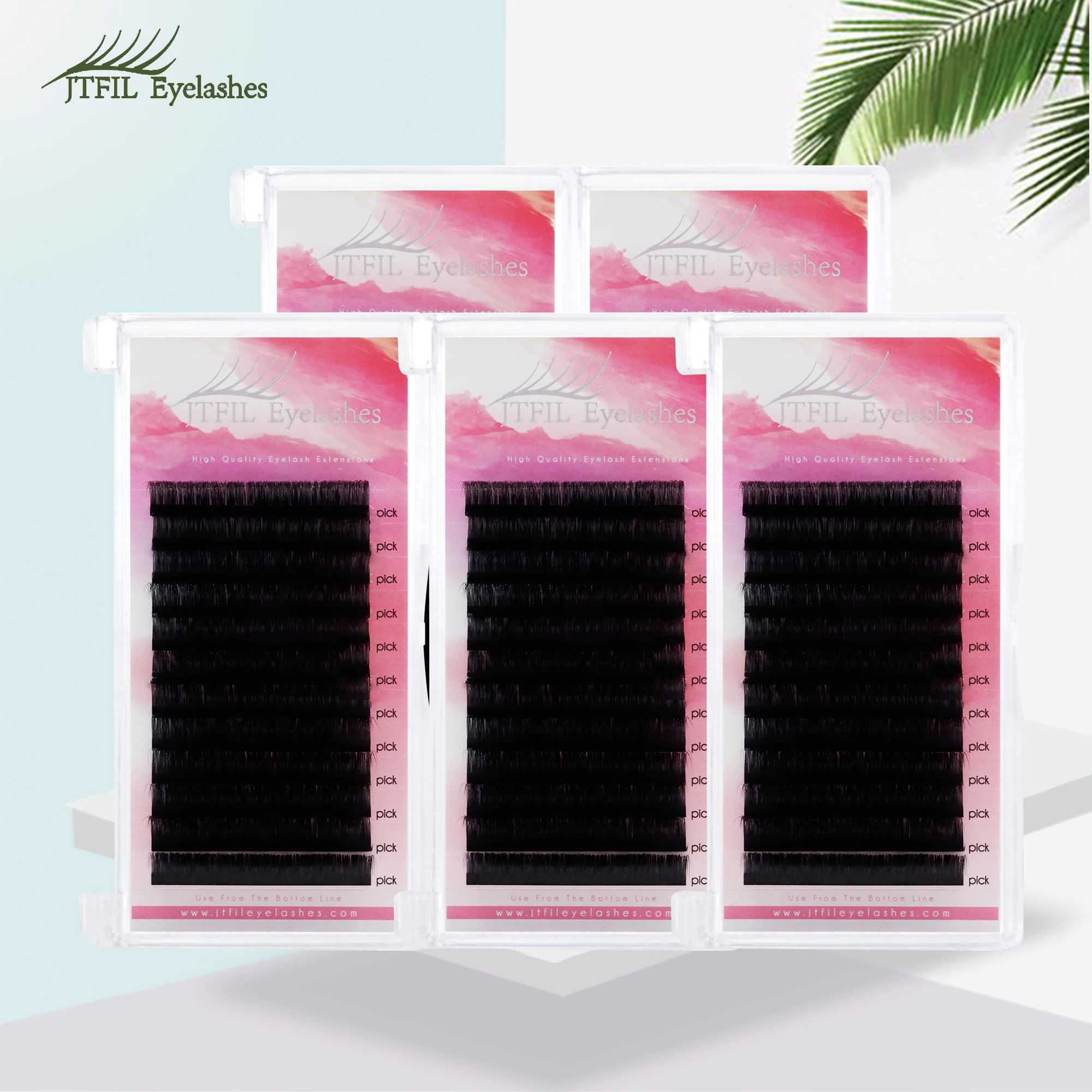 

Handmade False Eyelash faux Mink eyelash extension hand-making premium mink false eyelash extensions 5 orders JTFIL eyelashes