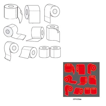

Toilet Roll Metal Cutting Dies 2020 New DIY Scrapbooking Frame Die Craft Embossing Cutting Die