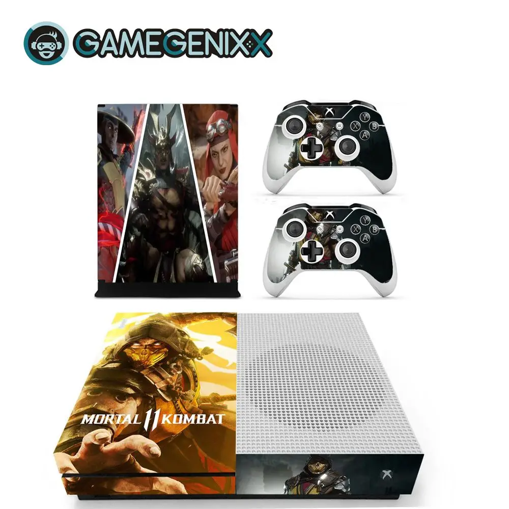 Защитная Наклейка на кожу GAMEGENIXX для Xbox One Slim Console и 2 контроллера-mmoral Kombat