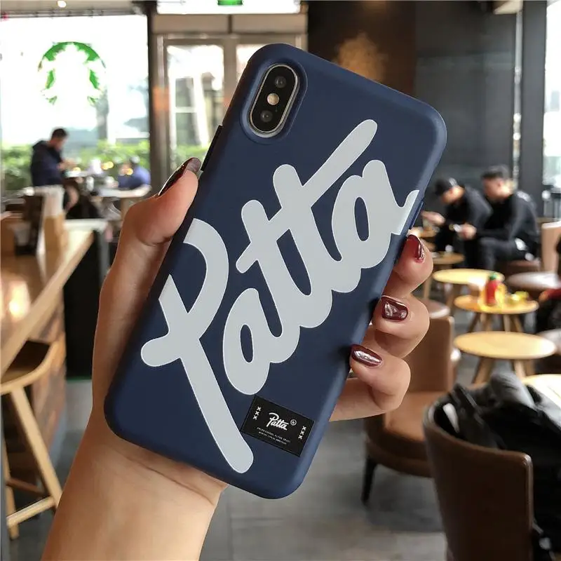 Горячая голландская уличная мода бренд patta чехол для iphone X XR XS MAX 7 8 6 6S plus модный Камуфляжный Мягкий силиконовый чехол для телефона - Цвет: C