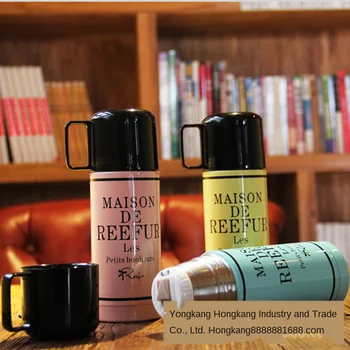 

The new best-selling creative letter stainless steel vacuum flask portable double-layer vacuum insulation student vacuum flask