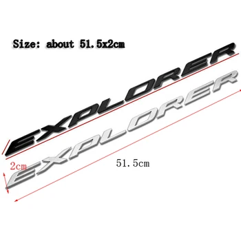 

51.5x2 Cm Logo EXPLORER Letter Car Sticker for Ford Ford Explorer Car Cover Special Letter Car Logo Body Decoration Sticker