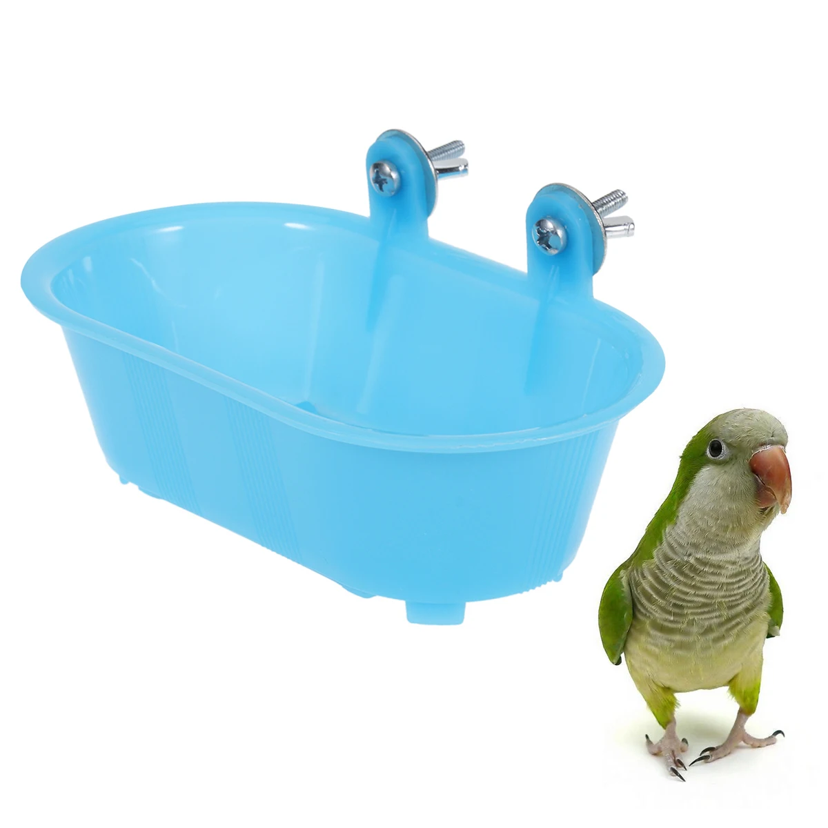 Bathing Tub Toy Parrot Shower Pool Bird Bath Tub Cleaning Tool With Bottom Mirror