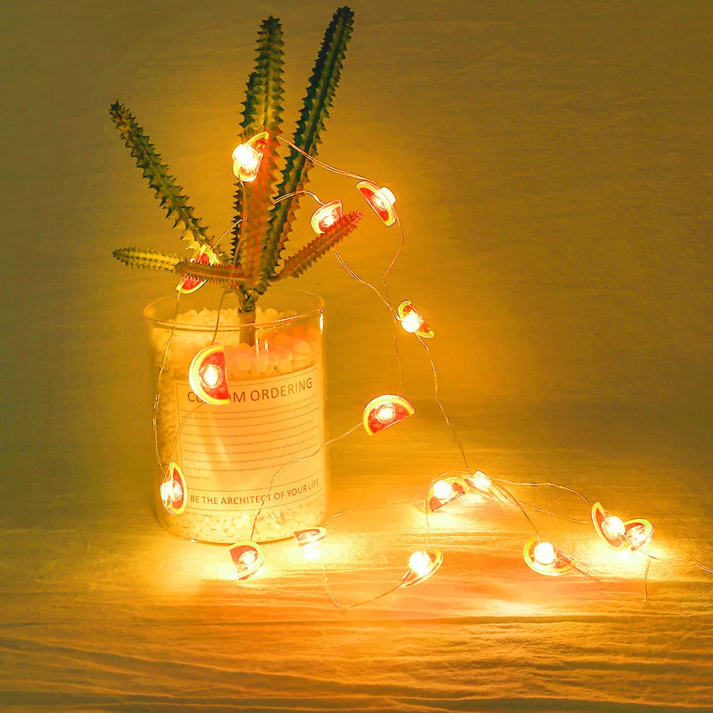 

2019 New LED Simple Watermelon Shape Children's Room Layout Decorative Light String #NN824
