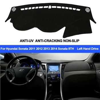 

For Hyundai Sonata 2011-2014 8th Left Hand Drive 1PC Car Dashboard Mats Cover Sun Shade Dashboard Cover Capter
