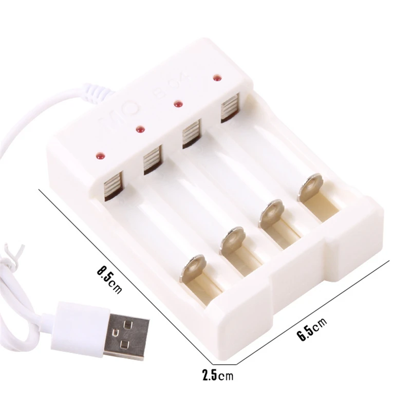 1 предмет 4 слота USB Смарт Зарядное устройство для зарядное никель-кадмиевых или