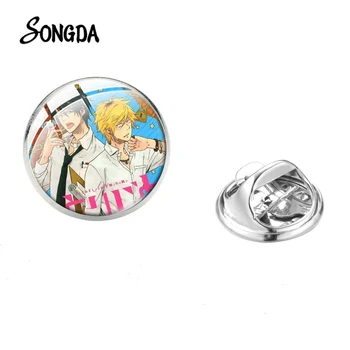 

Hitorijime My Hero Lapel Pins Badges Japanese BL Anime Figures Art Photo Glass Dome Brooch Pins Collection Bag Icons Decor Gift
