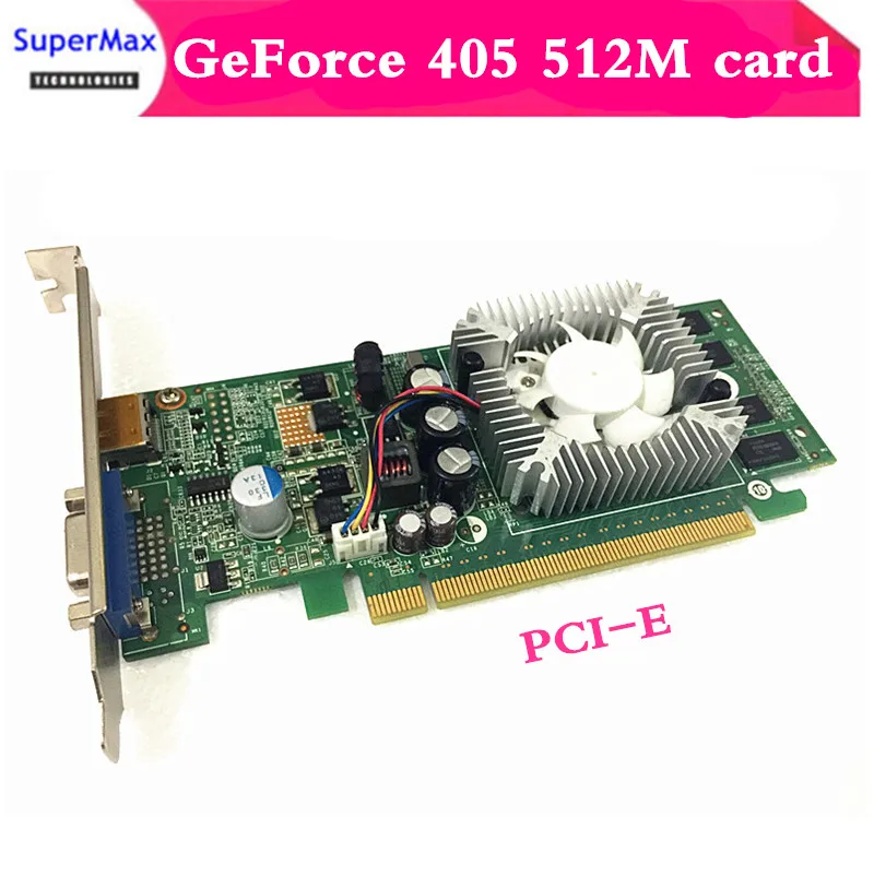 Desktop computer graphics card GeForce 405 512M PCI-E slot with silent fan HD-MI+VGA interface 1pcs | Компьютеры и офис
