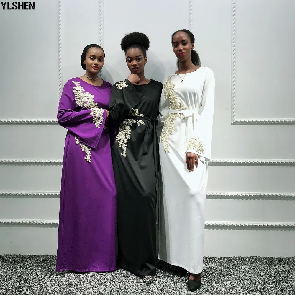 2020 Eid Mubarak Abaya Dubai Muslim Dress Women Embroidery Ramadan Robe Kaftan Islamic Clothing African Dresses Abayas for Women 22