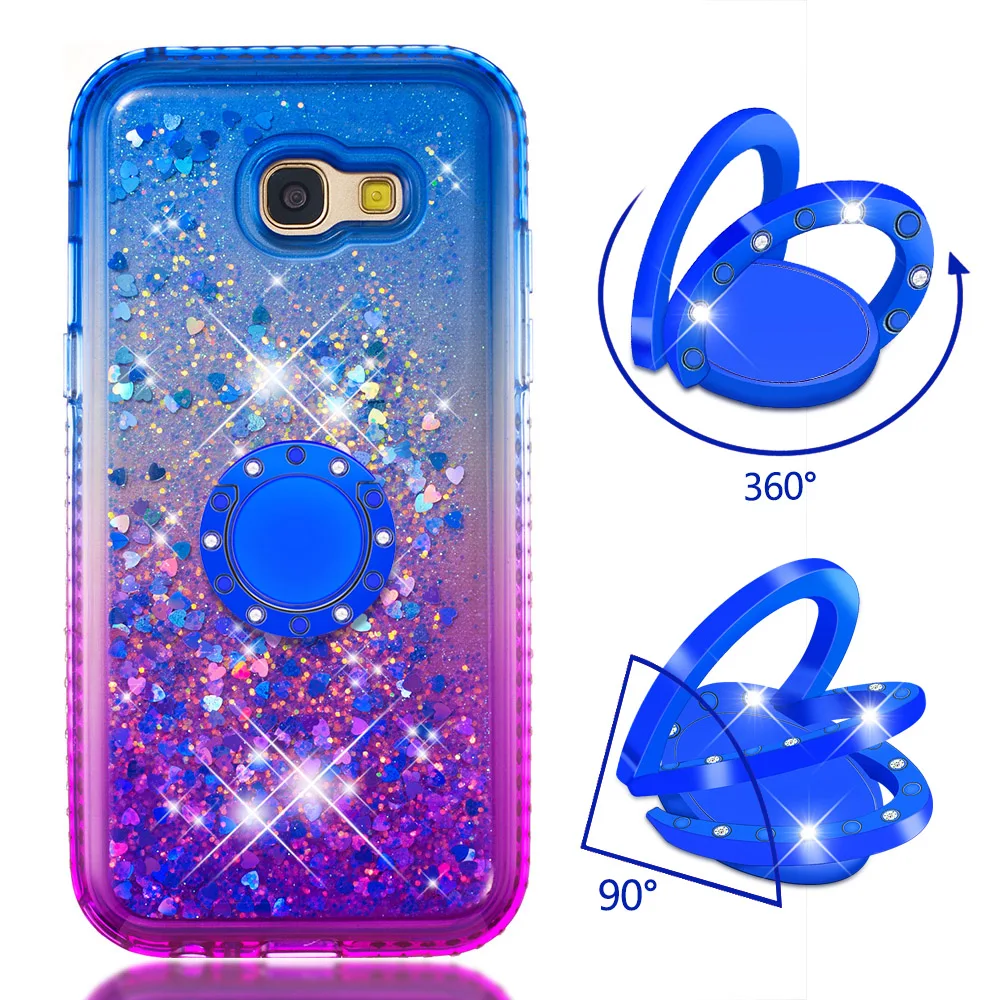 Роскошное блестящее со стразами подставка держатель чехол для телефона Samsung Galaxy