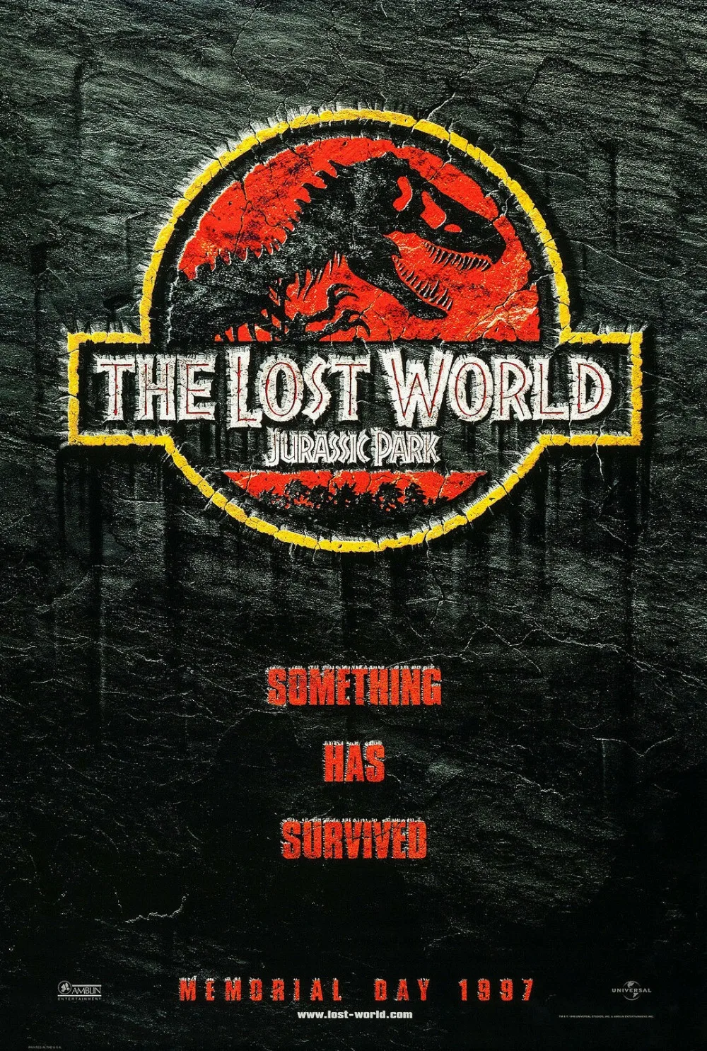 THE LOST WORLD: Парк Юрского периода (1997) Шелковый плакат Настенная картина 24x36 дюймов |