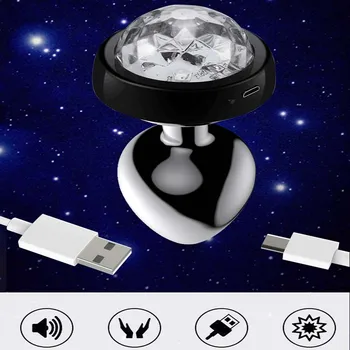 Voice Control Light Anal Plug Dildo Sex Toys For Women Men Couples Flirting Sex Game No Vibrators Dilator Anal Goods For Adult 3