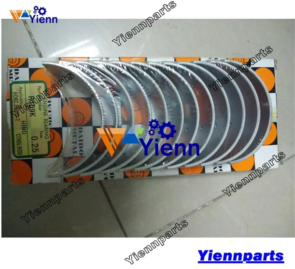 H06C-TI H06CT Crankshaft Main Rob Bearing Set For Hino Engine Hitachi Excavator