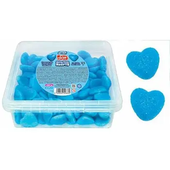 

VIDAL - Shiny blue Hearts - Cuori blu Pica - Caramella gommosa ripiena - 125 unità