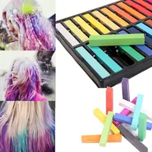24-color Hair Chalk Mild And Non-irritating Non-allergenic Temporary Washable Hair Dye Hair Chalk Pens Crayons Hair Styling Set