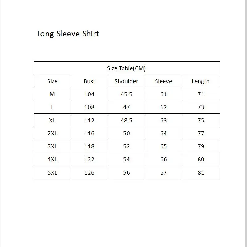 Own Design 3d Cloudstyle Long Sleeve Shirt Casual Fashion Long Sleeve Tees Tops Men Shirts Fast Delivery M-5XL