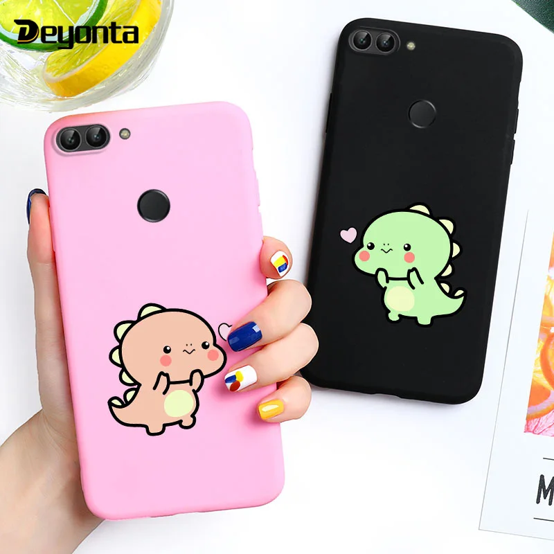 

3D DIY Painted Cases Huawei P Smart 2018 Cover Fundas 5.65'' Soft Candy Color Phone Case For Huawei P Smart 2018 FIG-LX1 Coque