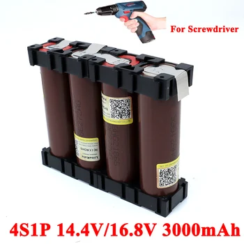 

Liitokala 18650 HG2 4S1P 14.4/14.8v 3000mAh 20 amps 15V 16.8V for Screwdriver batteries DIY weld battery pack