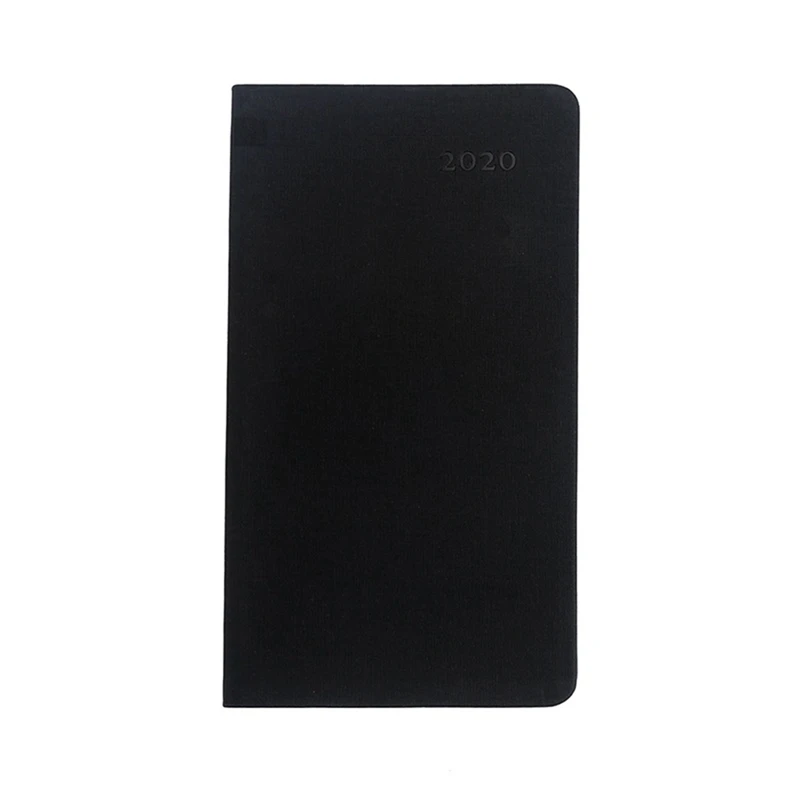 BK Год календарь ежемесячный планировщик месяцев Дневник кожаный персональный ноутбук органайзер для планирования мероприятий офисные канцелярские принадлежности - Цвет: BK