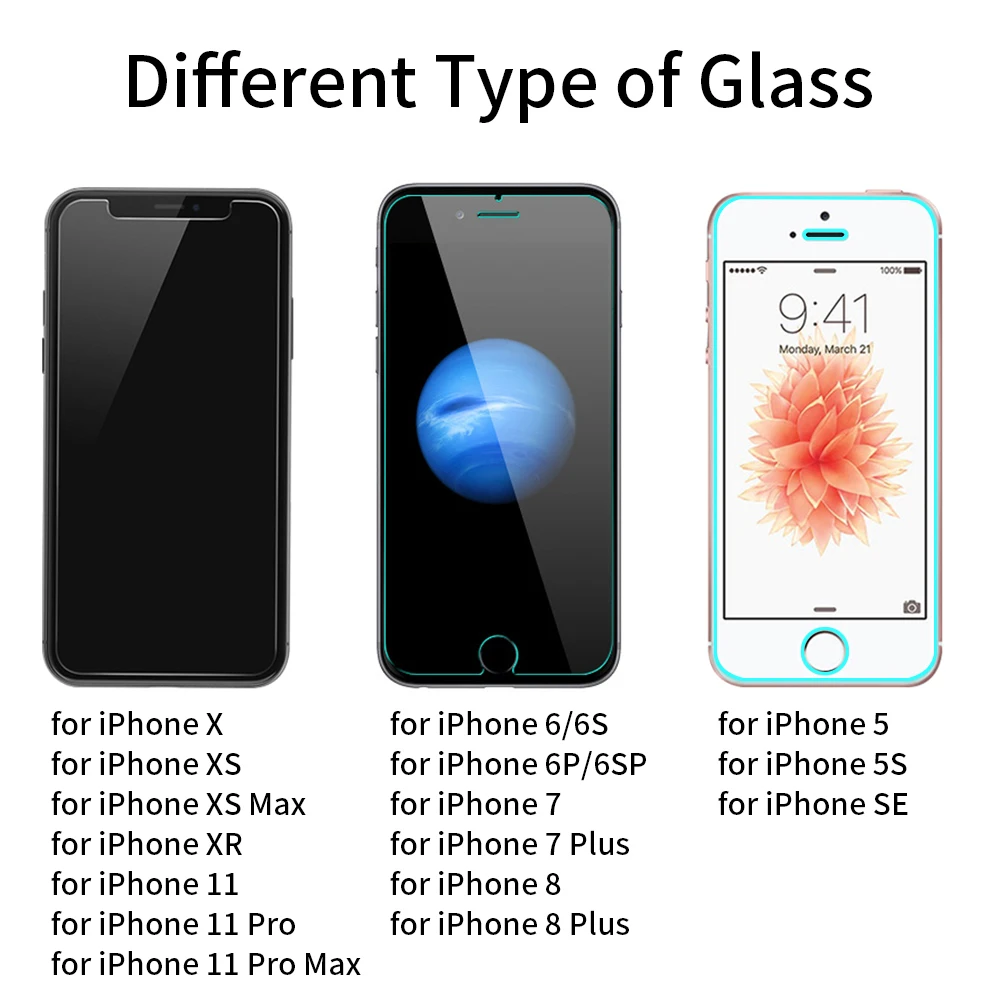 Закаленное стекло MANTIS для iPhone 11 Pro Max 7 6 S 5S 8 Plus, Защита экрана для iPhone X XS Max XR, пленка для iPhone 5 SE 4 4S