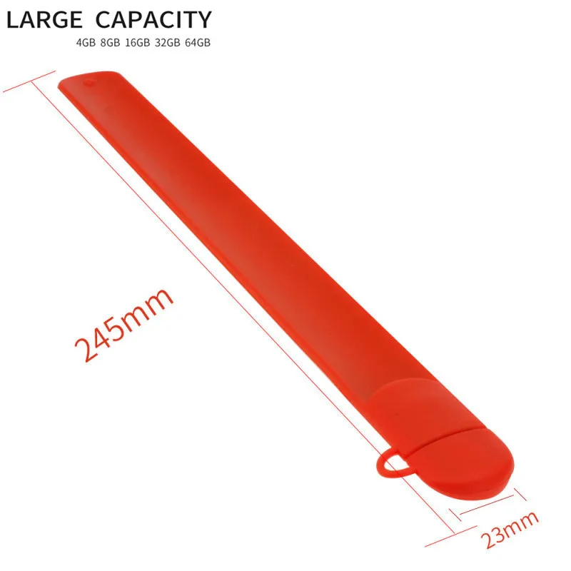 Карта памяти 32 Гб Usb флеш-накопитель 128 ГБ силиконовый браслет Usb 2,0 4 ГБ 8 ГБ флеш-накопитель 16 Гб 64 Гб портативный u-диск
