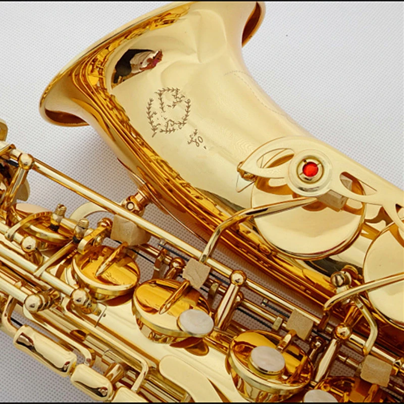 Французский Саксофон альт SAS 802 позолоченный Sax bE латунный саксофон музыкальные