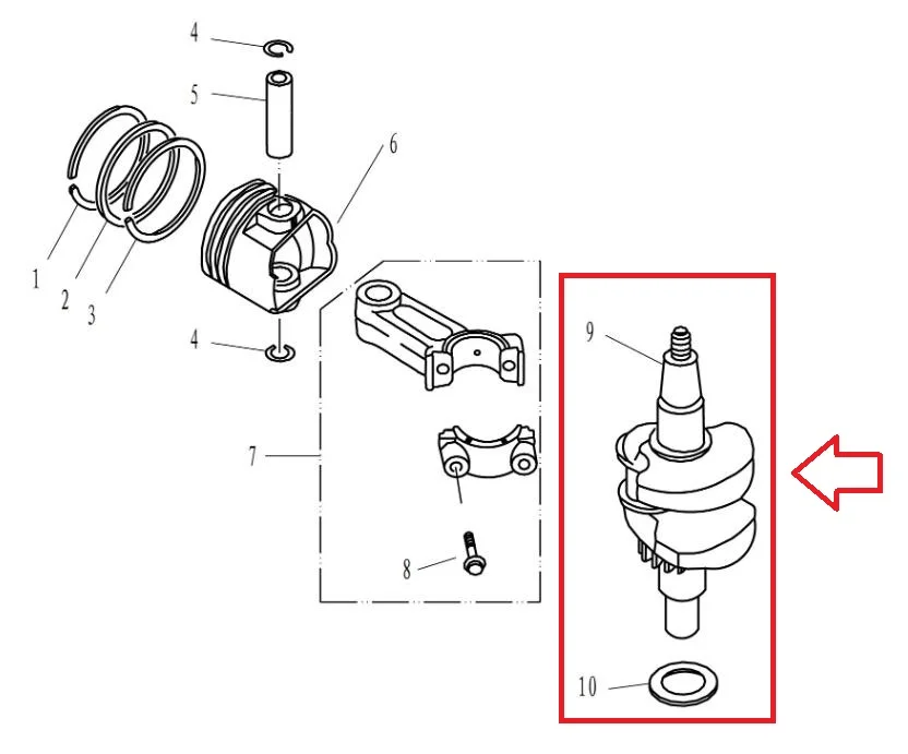 69M-11400-00 рукоятки в сборе и 90201-23008 плоская шайба для Yamaha 4-тактный F2.5 подвесной лодочный мотор