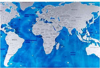 

Deluxe Blue Ocean World Travel Map Scratch Off World Map Personalized Travel Scratch For Map Room Home Decoration Wall Stickers
