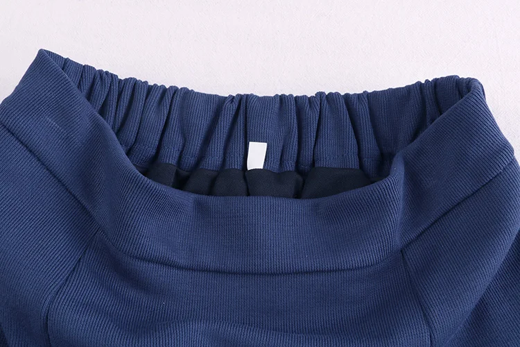 blue black grey coffee elastic flexible high waist midi a line winter skirt for women vintage ladies skirts womens saia saias
