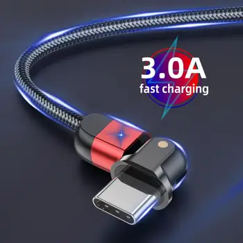 

QC3.0 3A Fast Charging Data Cord Charger Adapter For Samsung For Xiaomi Huawei Android Phone USB-C Type-C Cable Wire 0.5m/1m/2m