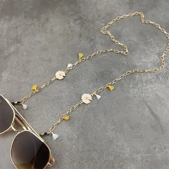 

Metal Daisy Reading Glasses Chain Sunglasses Eyewears Cord Holder Neck Strap Rope Necklace Eyeglass String Lanyard Fashion